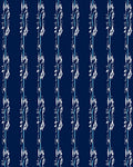 Deep Blue Vertical Abstract Strokes Rug