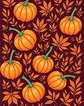 Pumpkin Leaf Autumnal Harvest Rug
