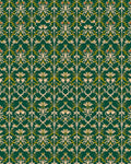 Vintage Emerald Floral Vine Rug