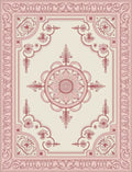 Charming Rose Floral Medallion Rug