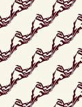 Crimson Jagged Organic Flow Rug