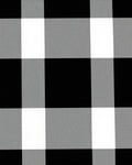 Classic Black White Buffalo Check Rug
