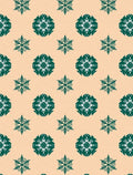 Emerald Floral Snowflake Medallion Rug
