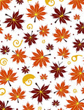 Autumn Leaf Swirl Gradient Rug