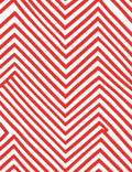 Bold Red Zigzag Geometric Stripe Rug