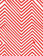 Bold Red Zigzag Geometric Stripe Rug