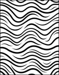 Black White Abstract Flowing Lines Rug