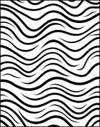 Black White Abstract Flowing Lines Rug