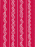 Crimson Ribbon Swirl Geometric Rug