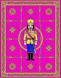 Vibrant Pink Royal Guard Medallion Rug