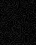 Dark Gray Swirling Abstract Lines Rug