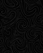 Dark Gray Swirling Abstract Lines Rug