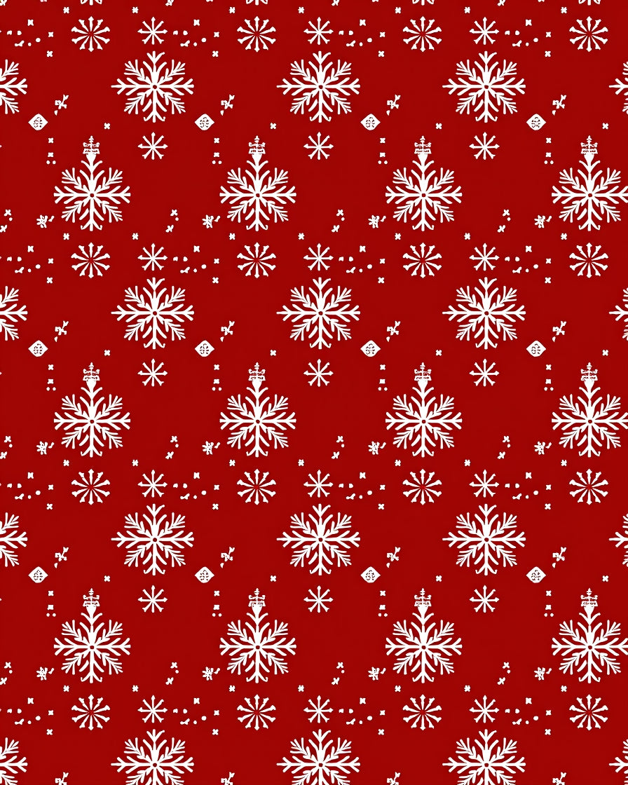 Winter Wonderland Snowflake Cluster Rug