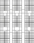 Minimalist Black White Geometric Grid Rug