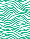 Emerald Green Wavy Stripes Rug