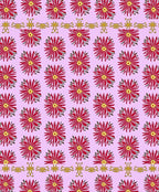 Crimson Dahlia Floral Overlay Rug