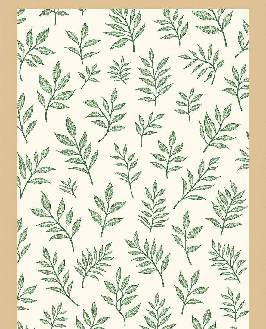 Verdant Foliage Botanical Sprigs Rug