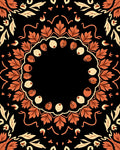 Terracotta Leaf Mandala Artistry Rug