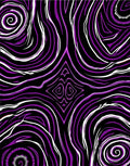 Vibrant Purple Swirl Energy Rug