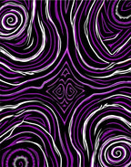 Vibrant Purple Swirl Energy Rug