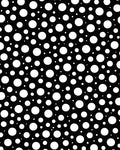 Black White Polka Dot Circles Rug