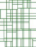 Monochromatic Green Grid Composition Rug