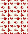 Red Festive Tree Folk Art Rug
