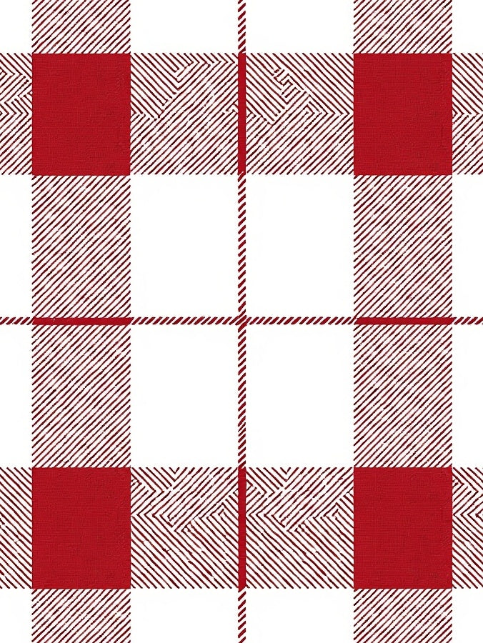 Crimson Buffalo Check Textural Rug