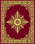 Crimson Gold Ornate Central Medallion Rug