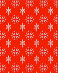 Red White Snowflake Classic Christmas Rug