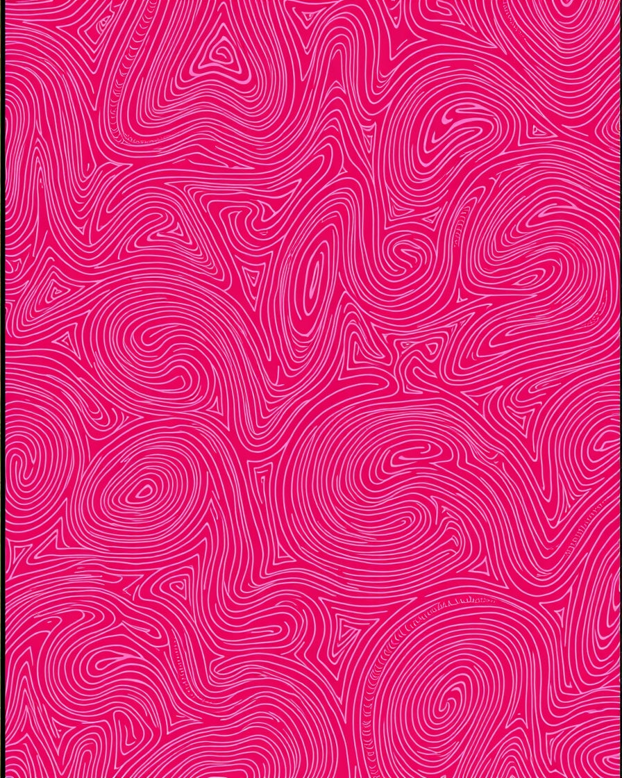 Vibrant Pink Swirl Topography Rug