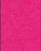 Vibrant Pink Swirl Topography Rug