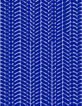 Deep Blue White Herringbone Textured Rug