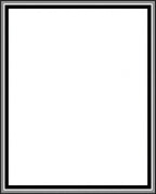 Modern Black Gray Border Rug