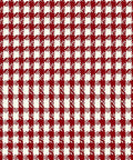 Deep Cherry Houndstooth Check Rug