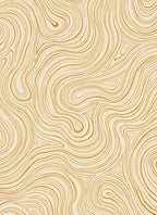 Golden Swirling Wood Grain Rug