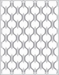 Geometric Gray Interlocking Ovals Rug