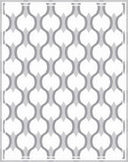 Geometric Gray Interlocking Ovals Rug