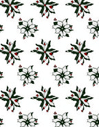Crimson Green Floral Starburst Rapport Rug