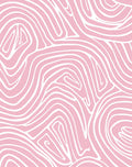 Soft Pink Swirling Lines Rug
