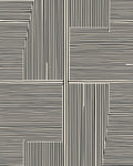 Black Cream Geometric Stripe Rug
