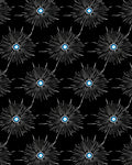 Radiant Blue Eyeburst Scatter Rug