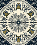 Whimsical Owl Garden Night Stars Rug