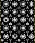 White Snowflake Winter Wonderland Rug