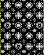 White Snowflake Winter Wonderland Rug