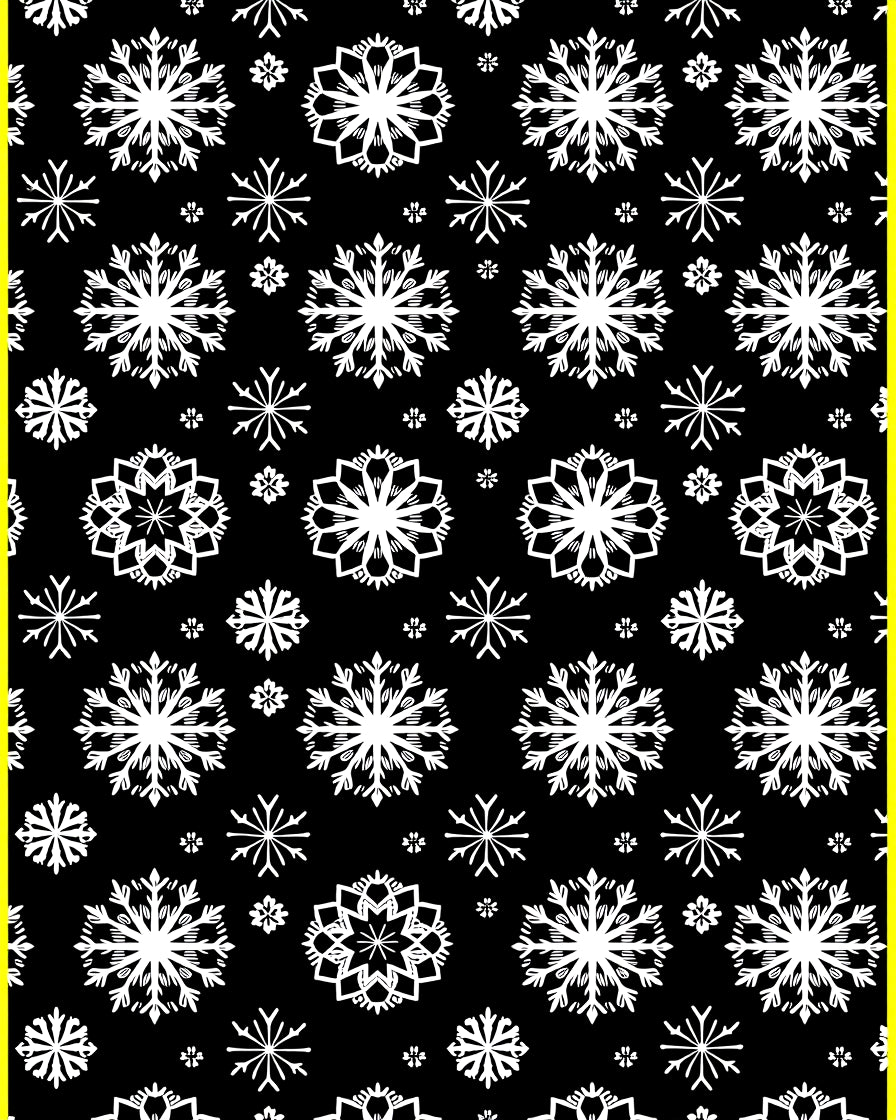 White Snowflake Winter Wonderland Rug