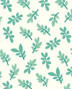 Teal Leafy Branch All Over Rug
