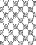 Gray Houndstooth Interlocking Links Rug
