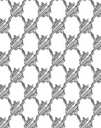Gray Houndstooth Interlocking Links Rug