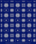 Royal Blue Starburst Medallion Rug